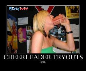 Cheerleader tryouts Picture