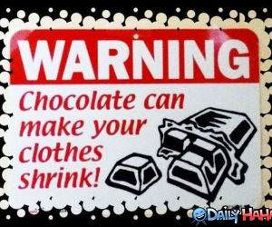 Chocolate Warning funny picture