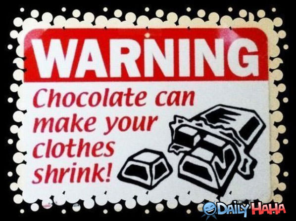 Chocolate Warning funny picture