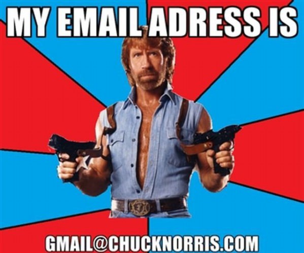Chuck Norris Email funny picture