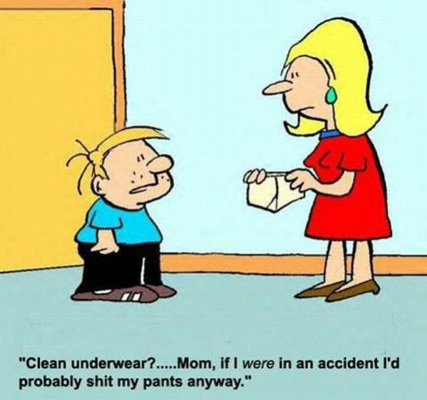 Clean Underwear Funny Picture