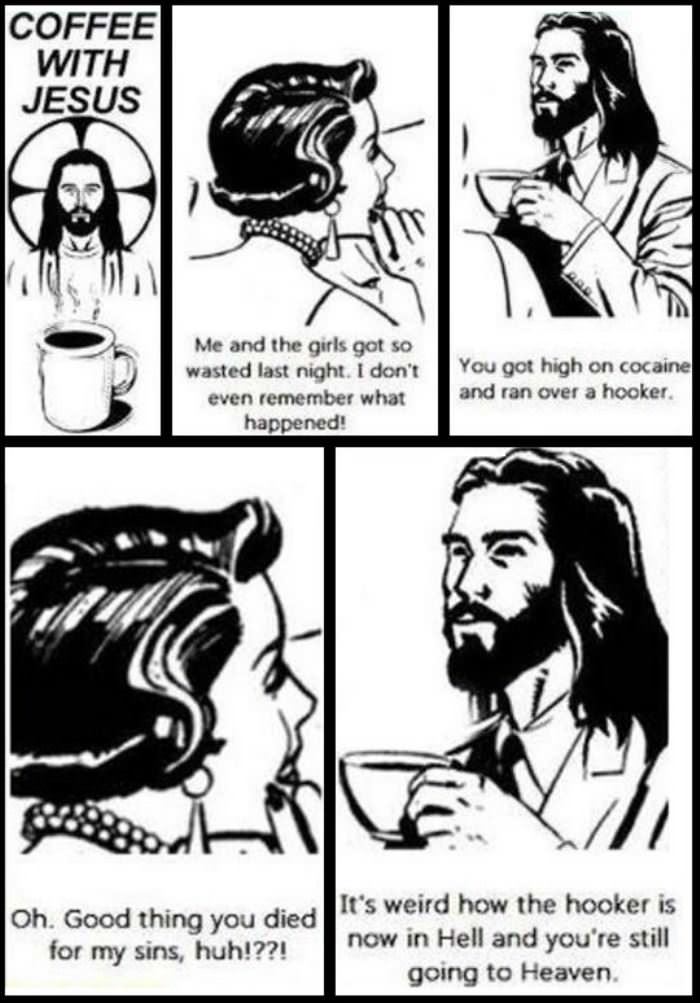 coffee with jesus funny picture