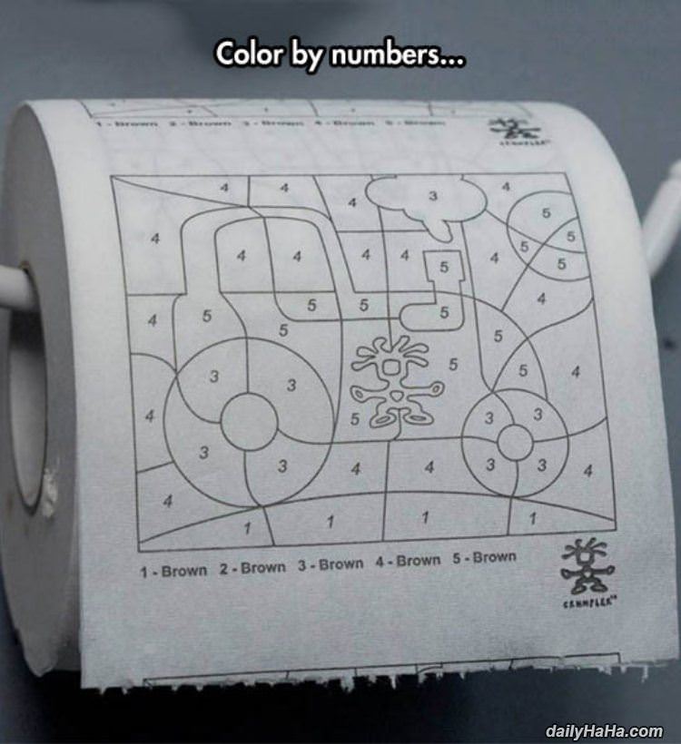 color by numbers funny picture