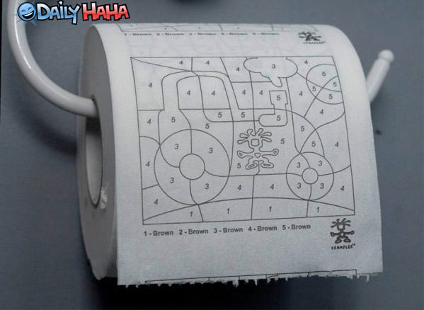 Coloring Toilet Paper