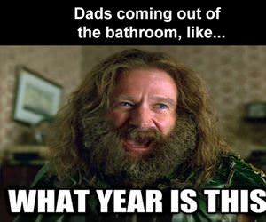 coming out of the bathroom ... 2