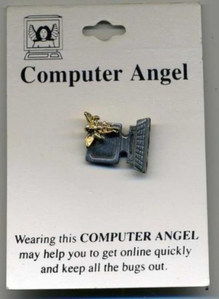 computer angel funny picture