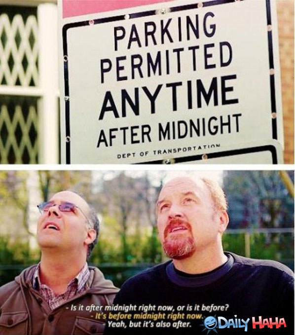Confusing Parking Sign funny picture