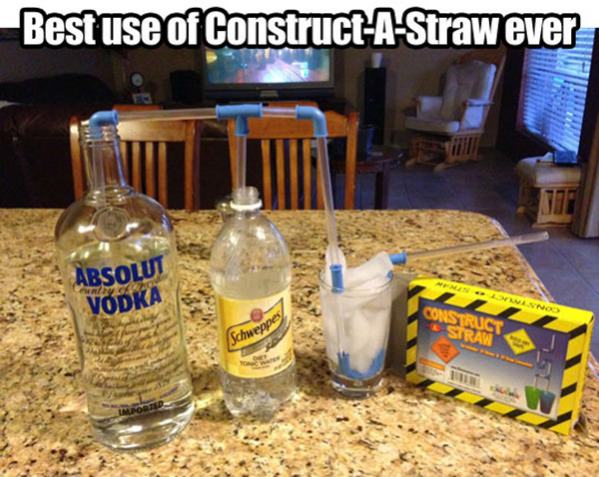 Construst A Straw funny picture