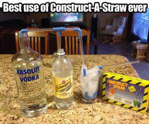 Construst A Straw funny picture