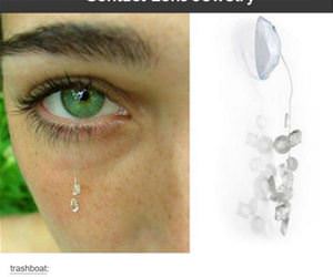contact lens jewlery funny picture