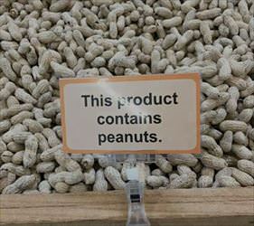 contains peanuts