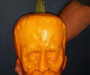 cool molded pumpkin funny picture