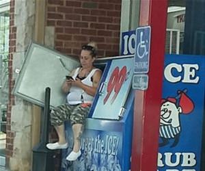 cooling off a bit funny picture