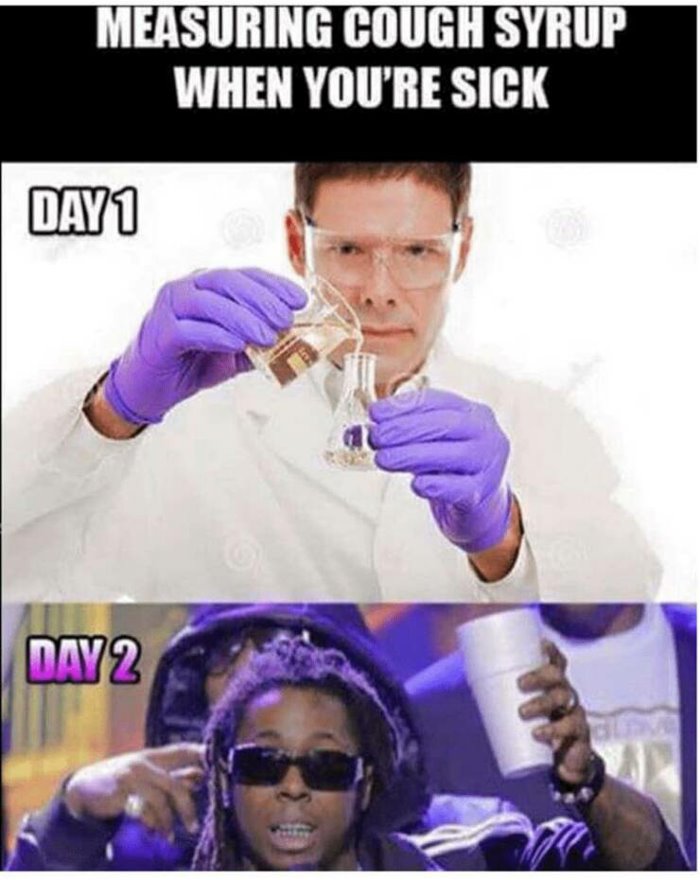 cough syrup sick