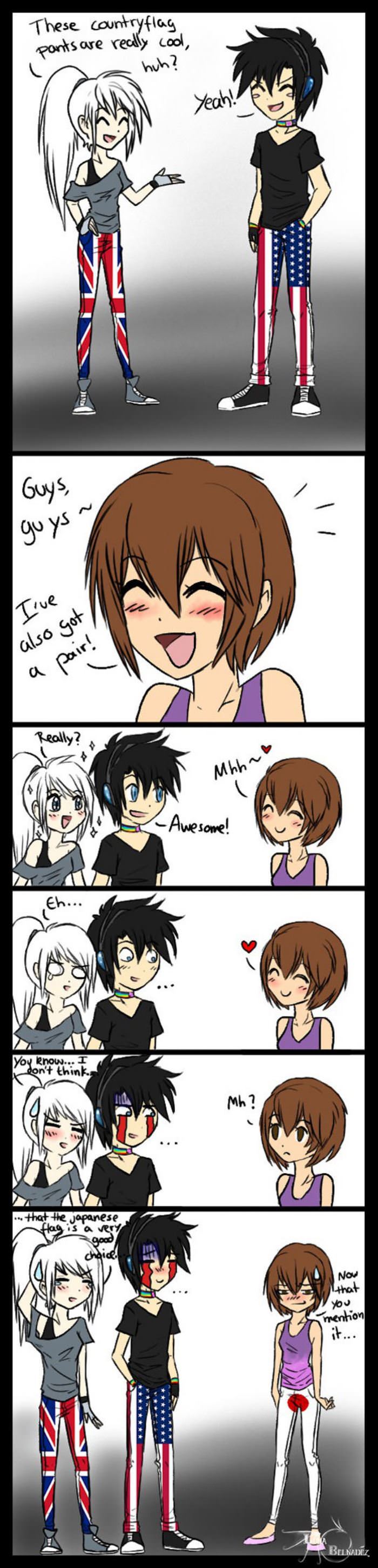 country flag pants funny picture