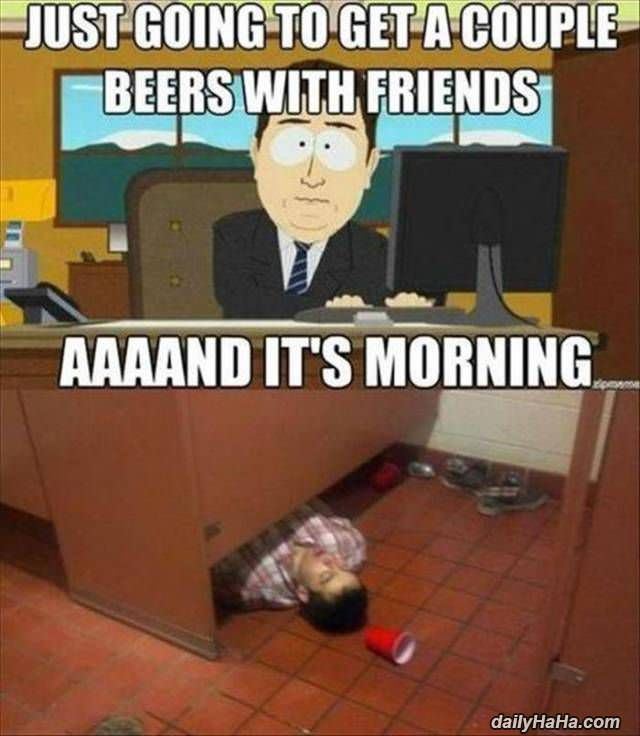 couple of beers with friends funny picture
