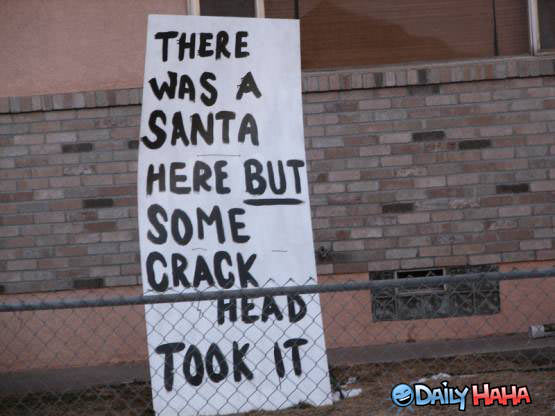Crack Head Santa