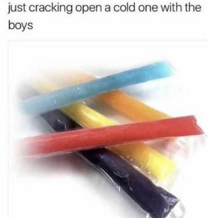 cracking open a cold one