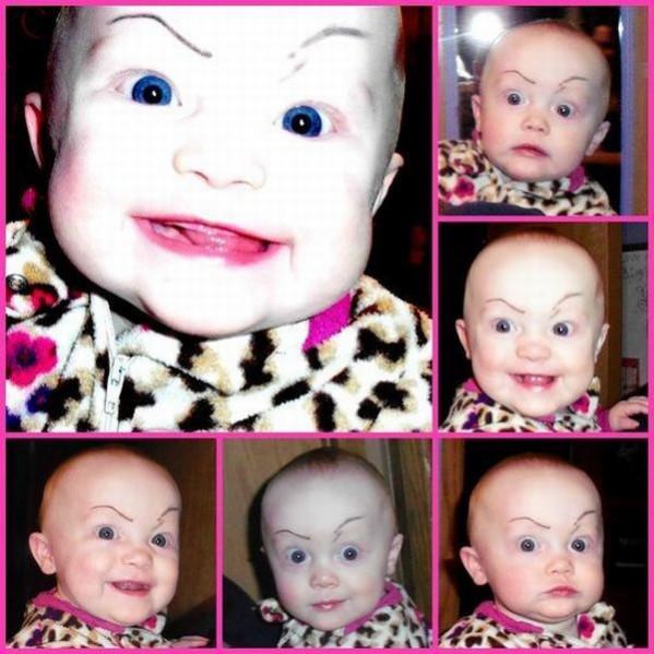 Crazy Baby Faces funny picture