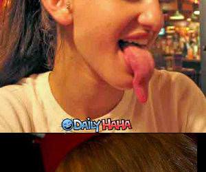 Crazy Tongue Girls Compilation funny picture