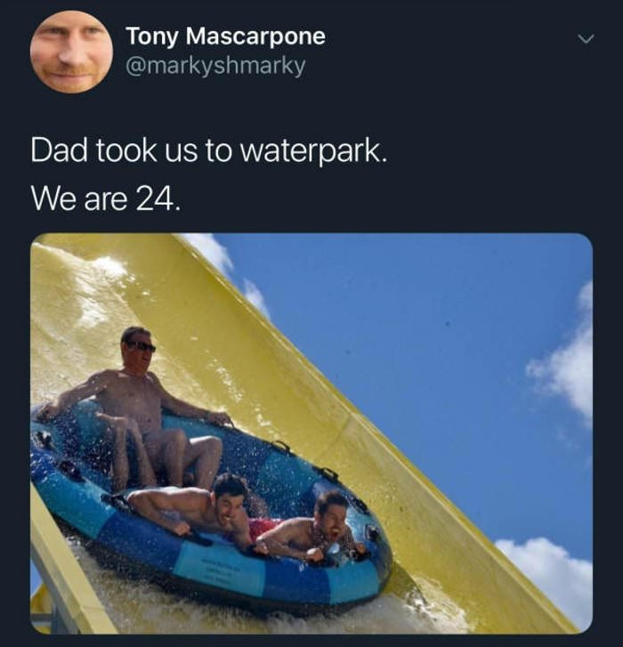 dad took us to the waterpark