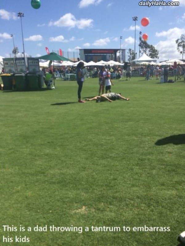 dad throwing a tantrum funny picture
