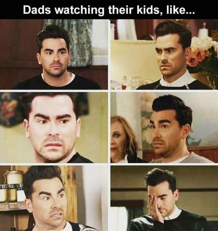 dads watching their kids