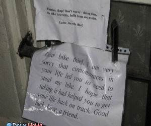 Dear Bike Thief