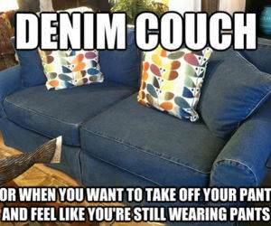 Denim Couch funny picture