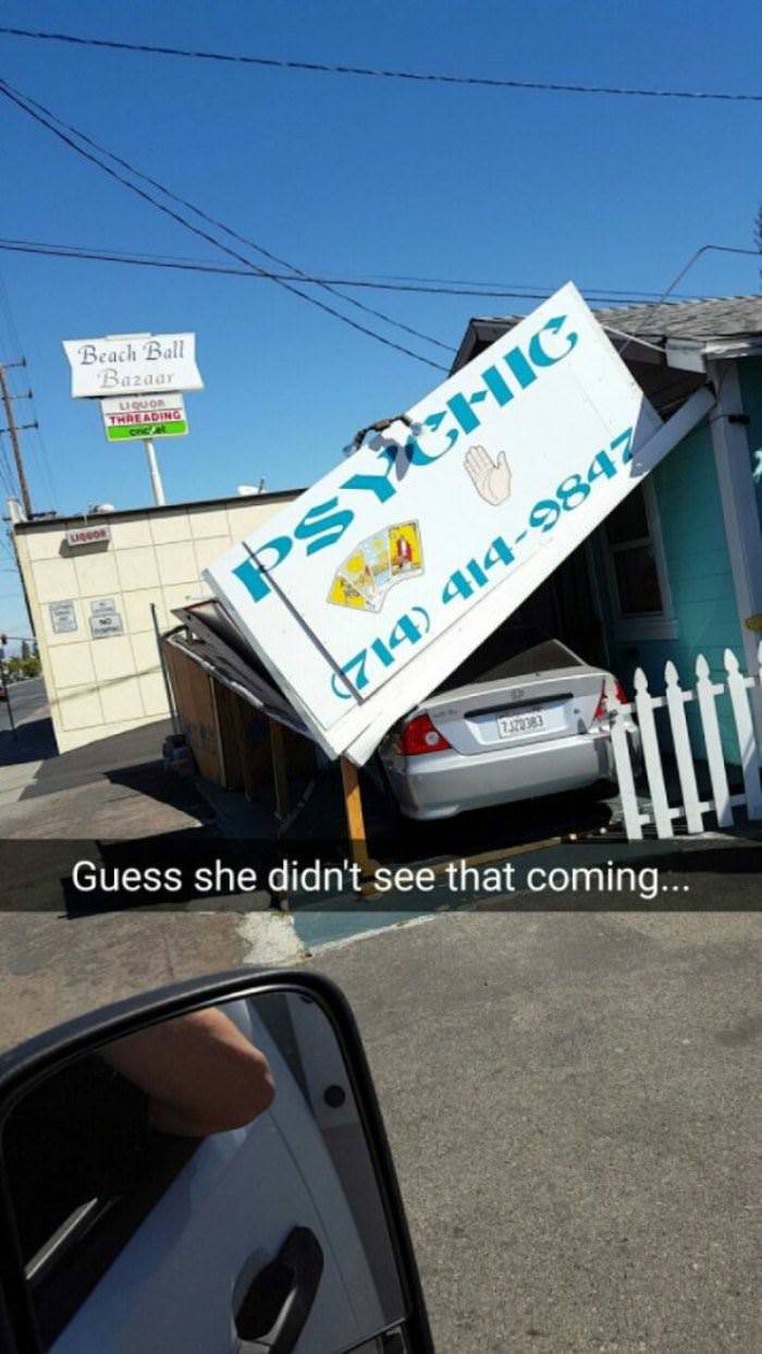 didnt see that coming funny picture