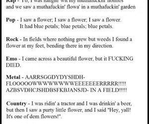 different music genres funny picture