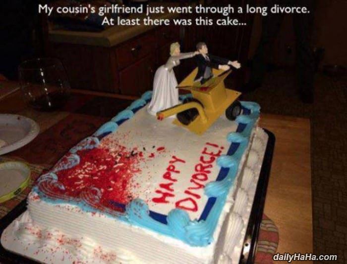 divorce cake funny picture