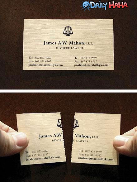 Divorce Lawyer Card