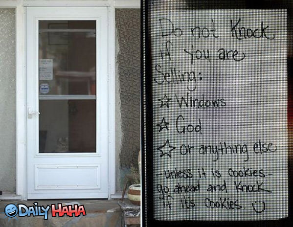 Do Not Knock funny picture