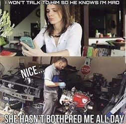 does not know i am mad