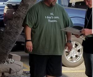 does not care funny picture