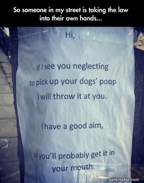 dog poops funny picture