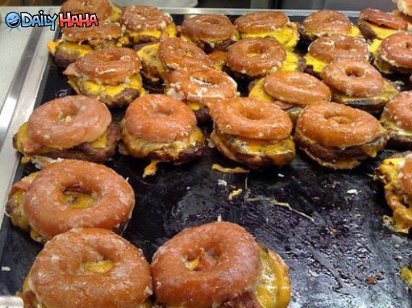 Donut Burgers Funny Picture