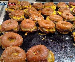 Donut Burgers Funny Picture