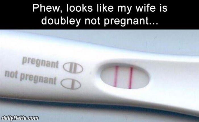 doubley not pregnant funny picture