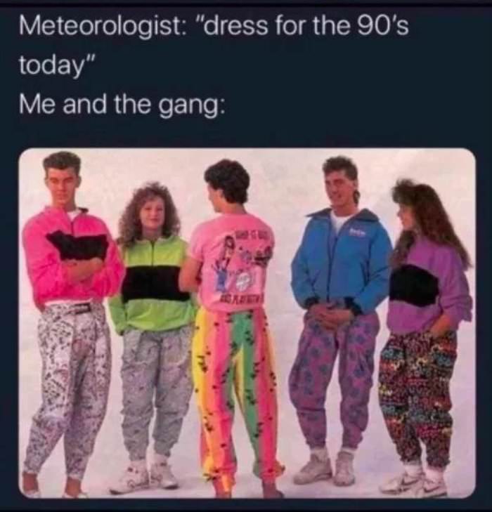 dress for the 90s