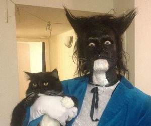 Dressed as His Cat funny picture