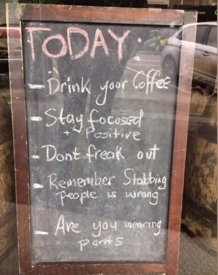 drink your coffee