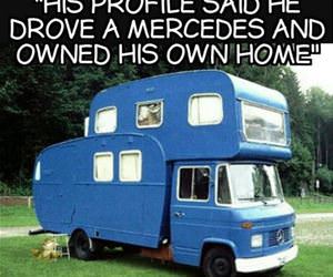 drives a mercedes funny picture