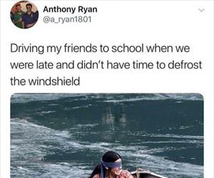 driving friends to school