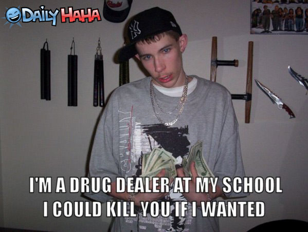 Drug Dealer at School funny picture