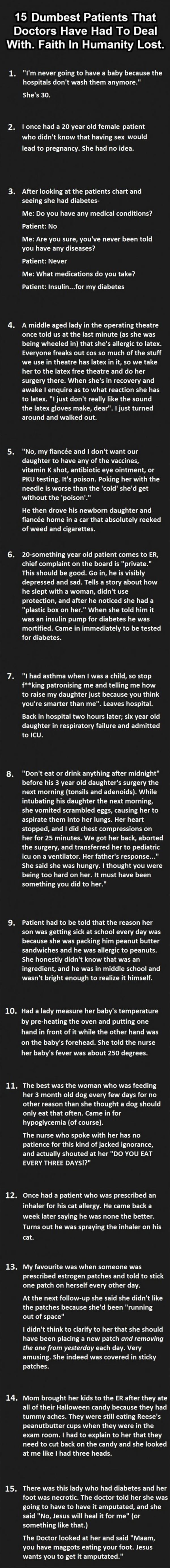 dumbest patients funny picture