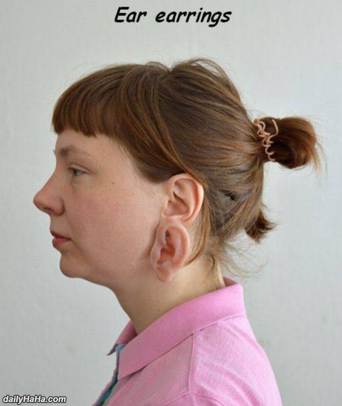 ear earings funny picture