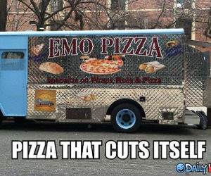 Emo Pizza funny picture