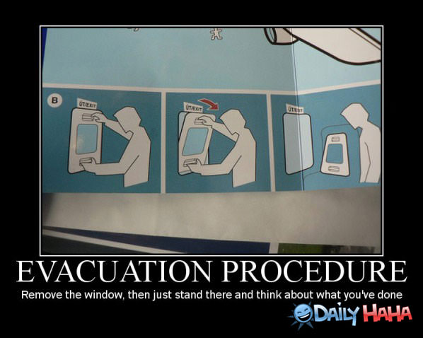 Evacuation funny picture